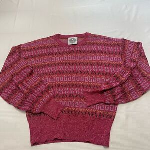 Happy Sheep Retro Boho Chic Sweater Size XS
